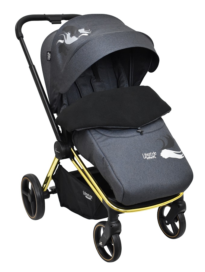 Carriola De Bebé Tipo Sistema De Viaje Aaron  Brushstroke Gold Lifestyle By Infanti
