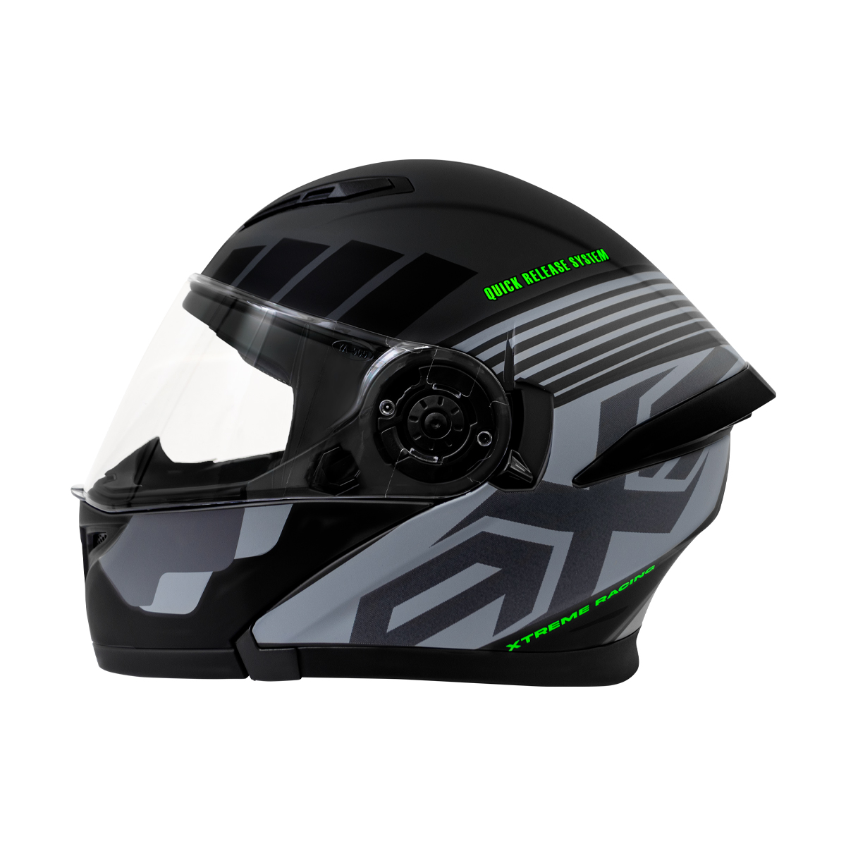 Casco AXS certificado  LITE gris/verde  L