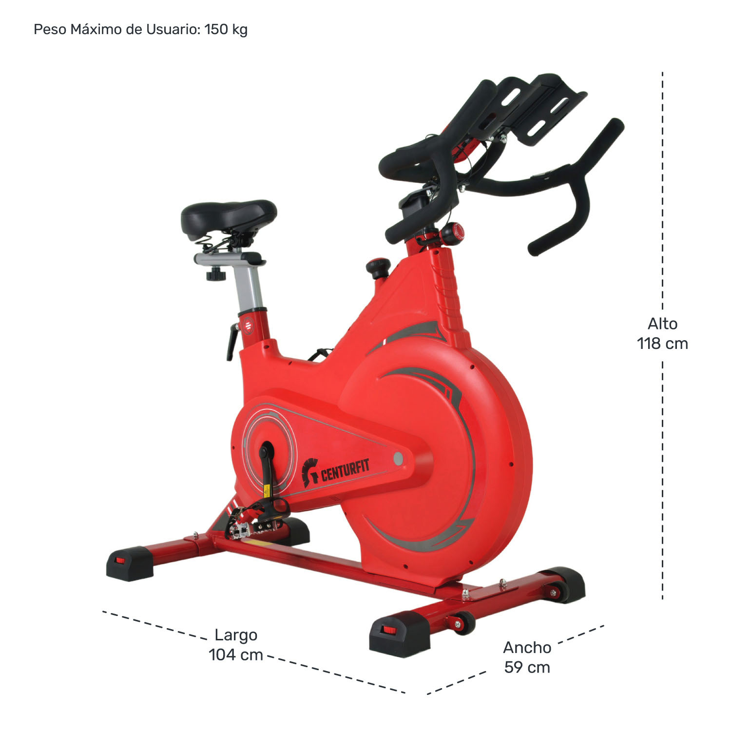 Bicicleta Spinning Magnetica Uso Rudo Profesional