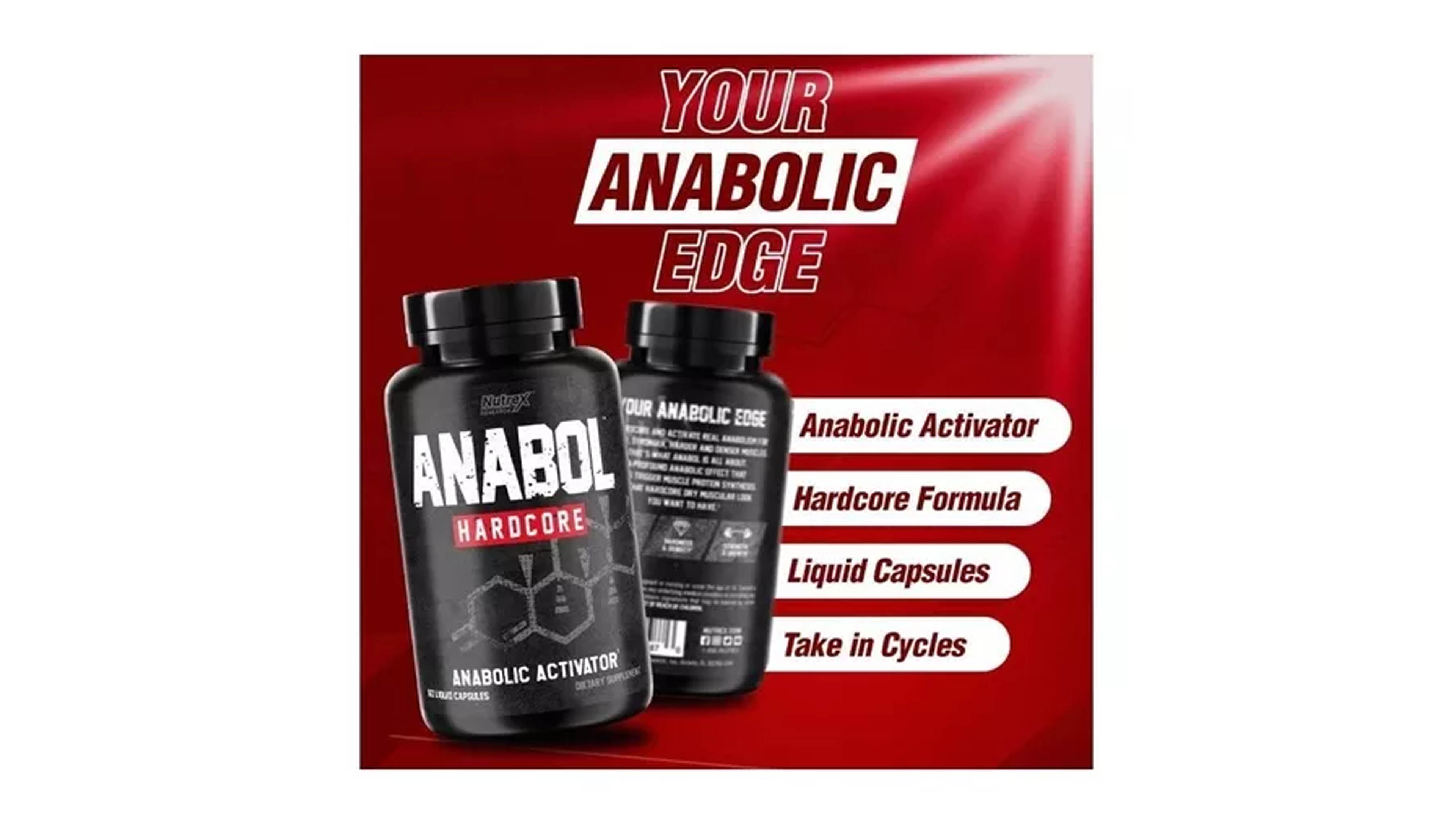 Precursor De Testosterona Hombre Nutrex Anabol Hardcore 60cp Original 