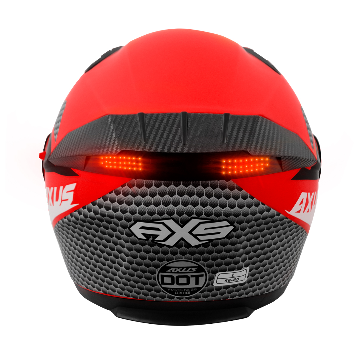 Casco AXS certificado AXUS 23 SPORTS XL Rojo/Blanco