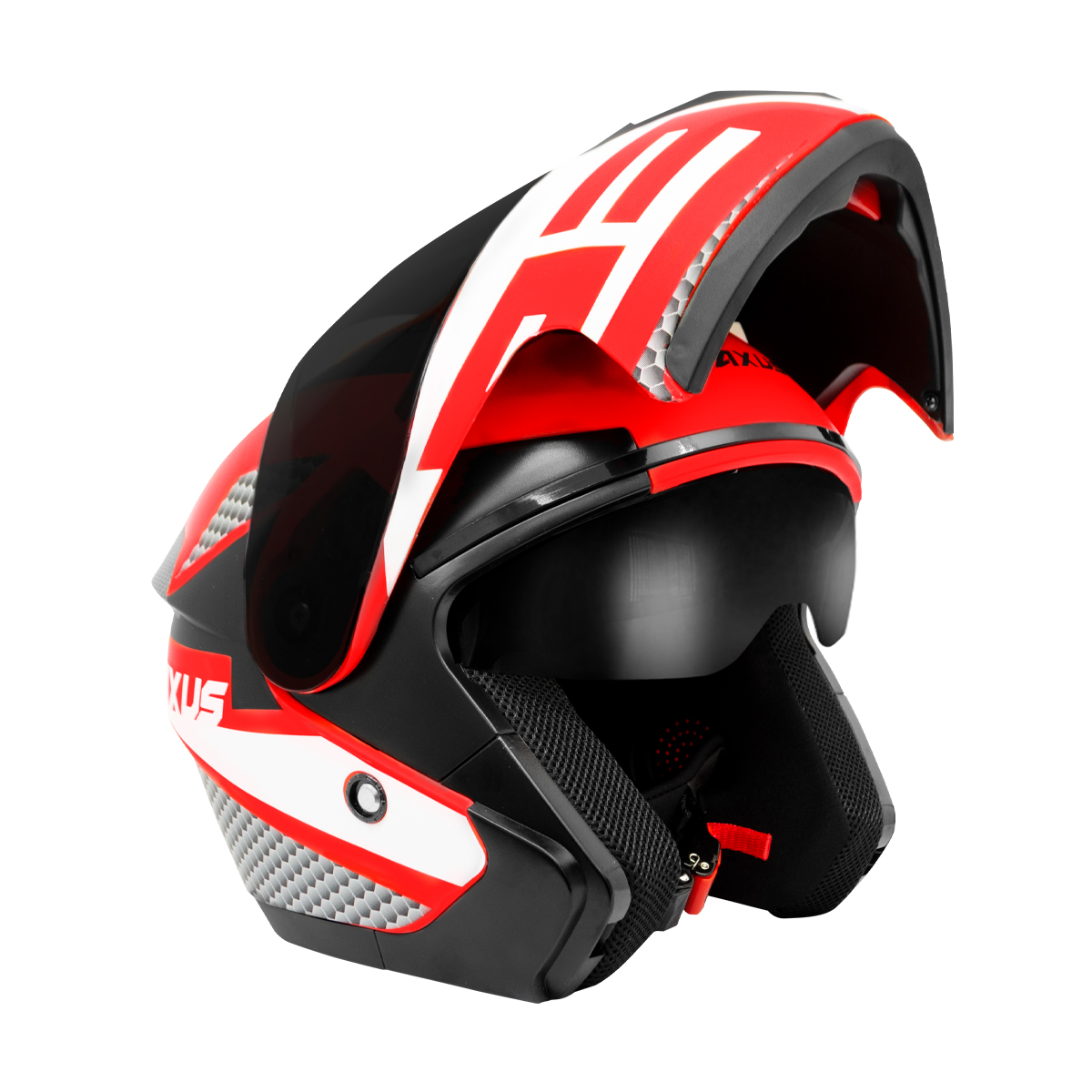 Casco AXS certificado AXUS 23 SPORTS XL Rojo/Blanco