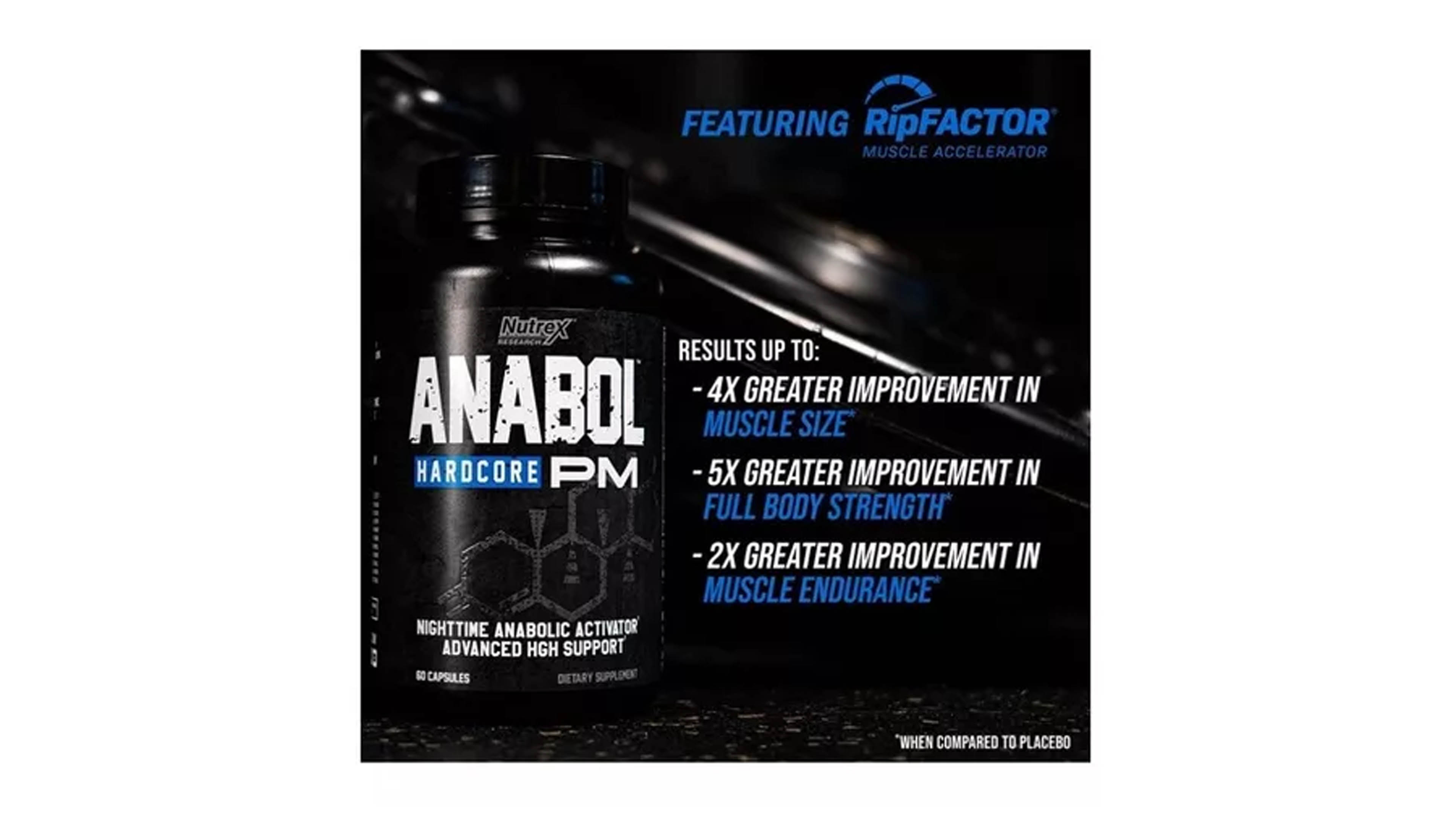 Precursor Testosterona Hombre Nutrex Anabol Hardcore Pm Nighttime 60cp