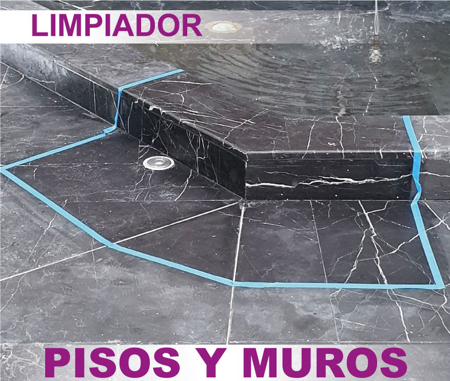 Limpiador de Pisos, Muros, quita Cemento, Cal, Salitre, Moho