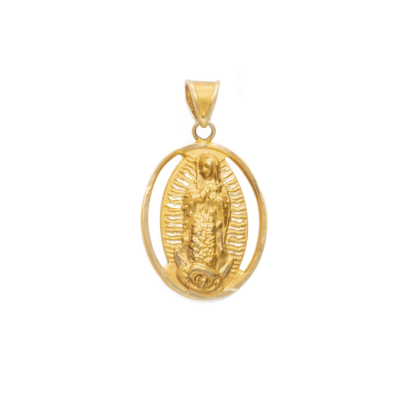 Medalla Virgen de Guadalupe Oro 14 Kilates.