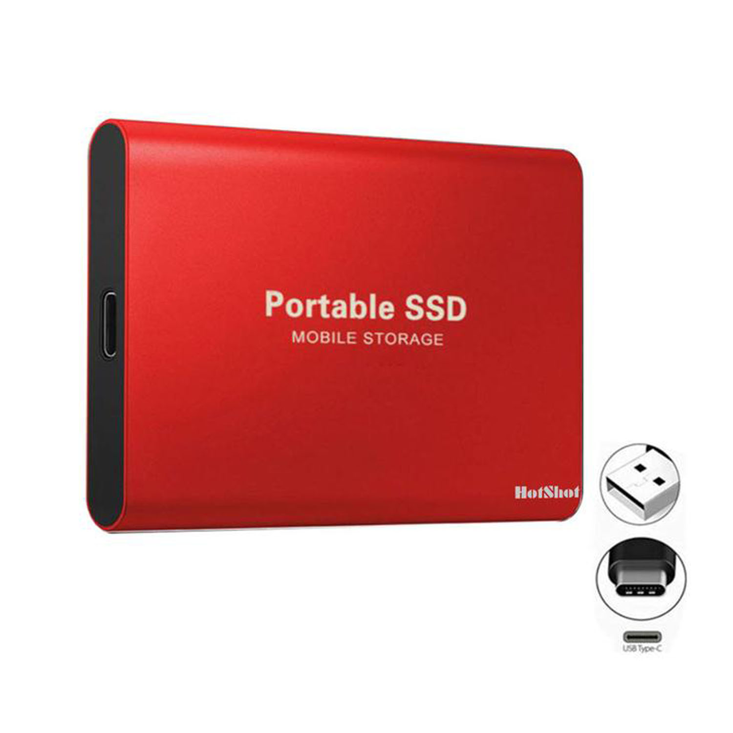 Disco Duro SSD Portátil Externo , MXMDD-002-5, 4TB, Rojo, 30 MB/s, 37 MB/s, USB-A, USB-C,, SolidMiniDisc