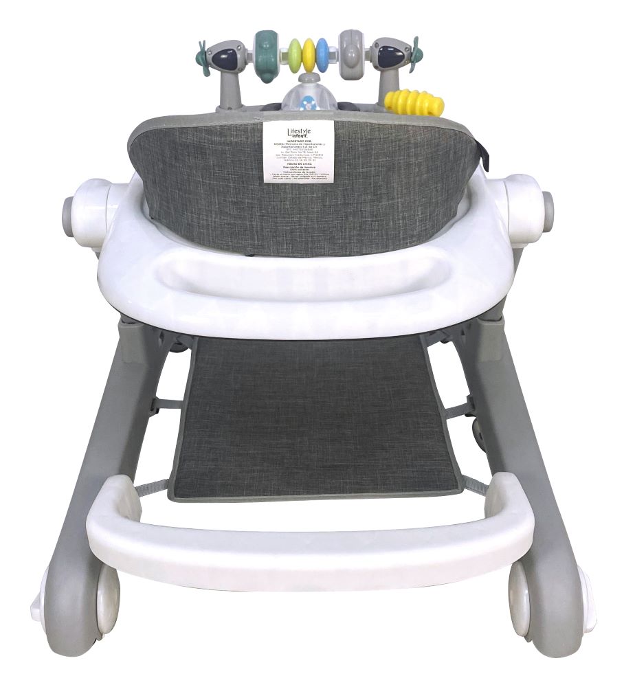 Andadera Para Bebé 3 en 1 Liam Gris Lifestyle By Infanti