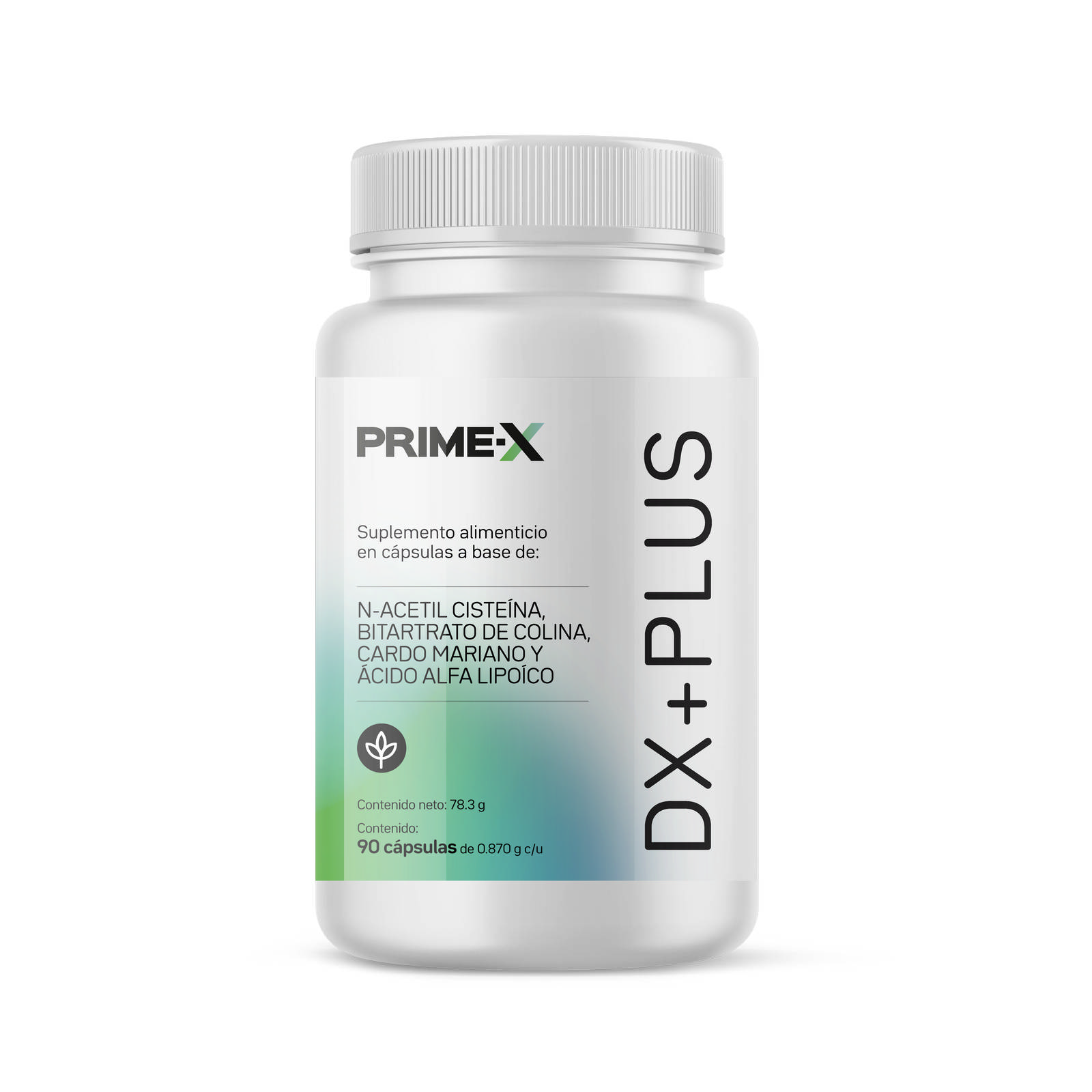 DX+PLUS Antioxidante Primetech 90 caps 750 mg c/u