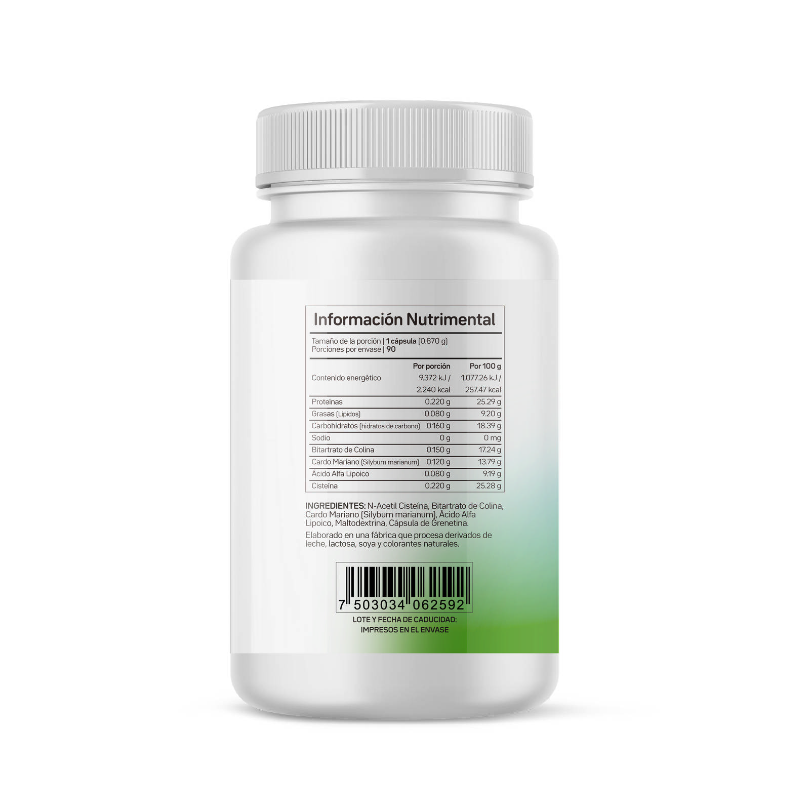 DX+PLUS Antioxidante Primetech 90 caps 750 mg c/u