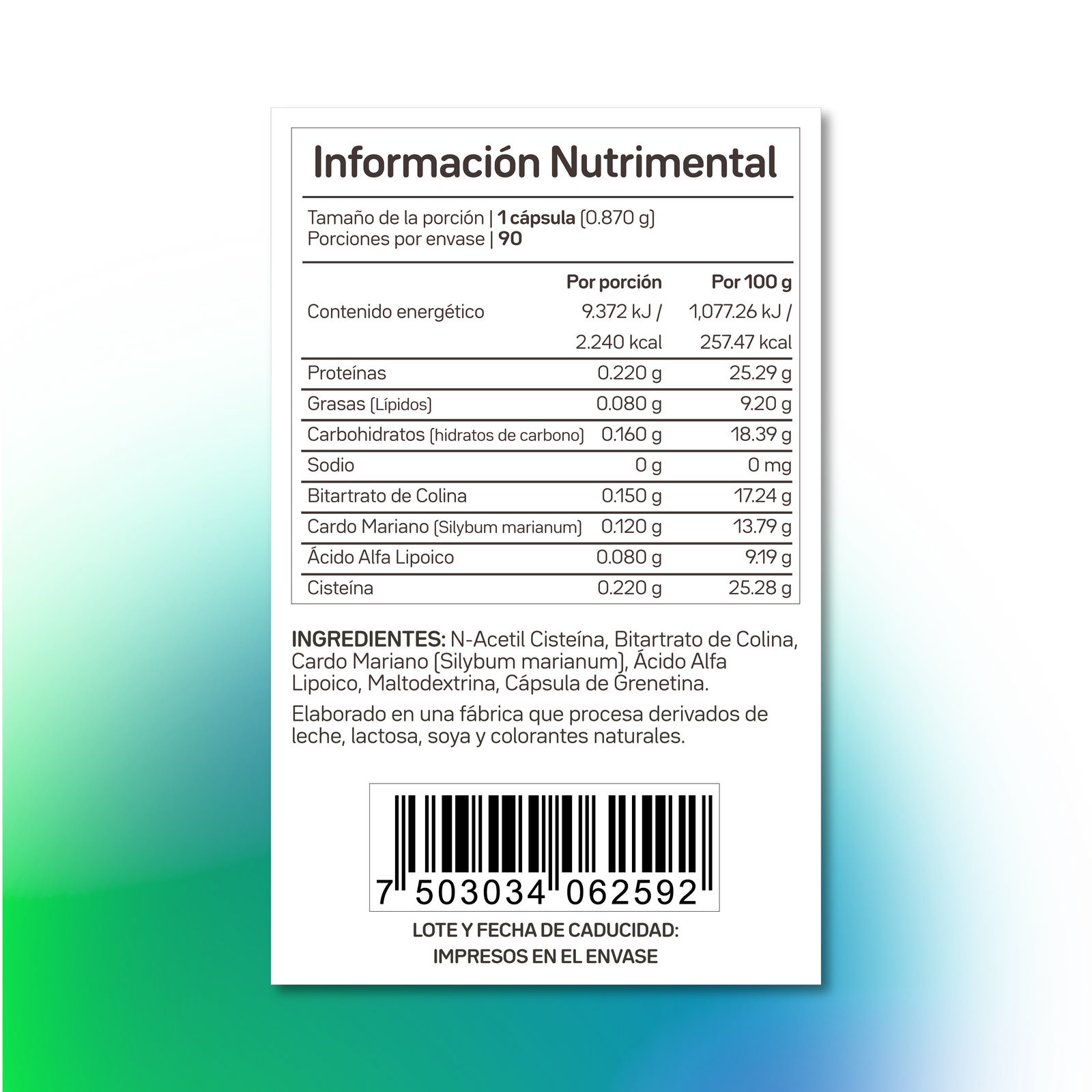 DX+PLUS Antioxidante Primetech 90 caps 750 mg c/u