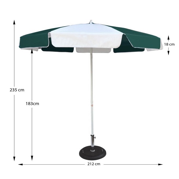 Sombrilla D' Sol a Sol Garden Verde