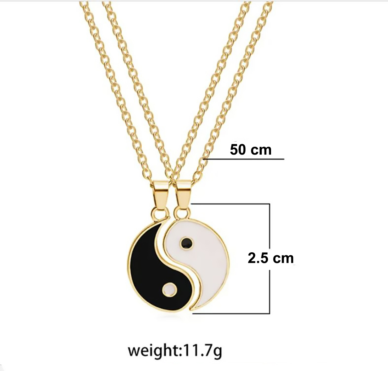 Juego de Collar y Pulsera Yin Yang, Pulseras de Cordón Ajustables, Colgantes de Yin Yang para Pareas. Excelente regalo Navidad, Novios, Dia de la Madre, San Valentin, Aniversario