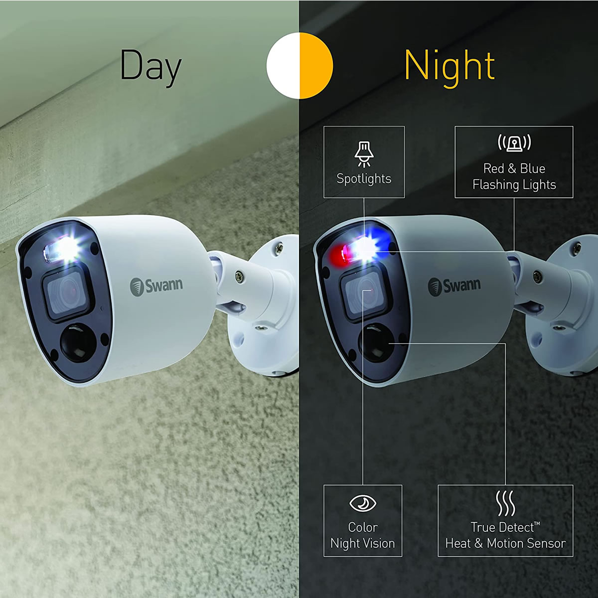 Sistema de Seguridad 8 Canales 6 Cámaras Swann 846806SL SMS