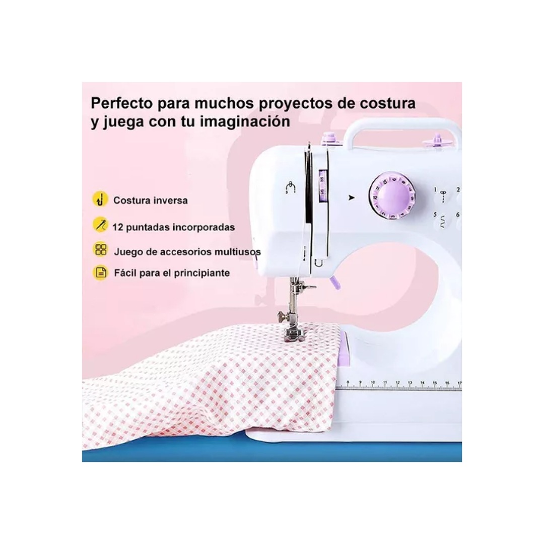 Máquina Coser Eléctrica Portátil El Hogar 115 Piezas Set Marca Yabely