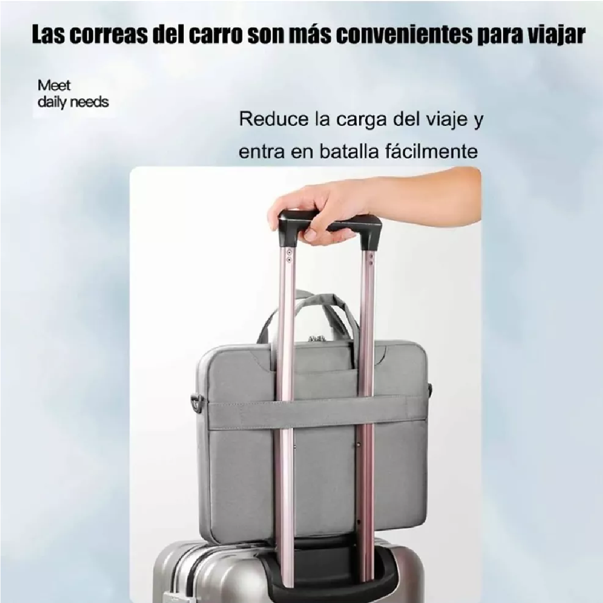Bolsa Para Laptop 15.6 Pulgada Maletín Impermeable Portatil Gris