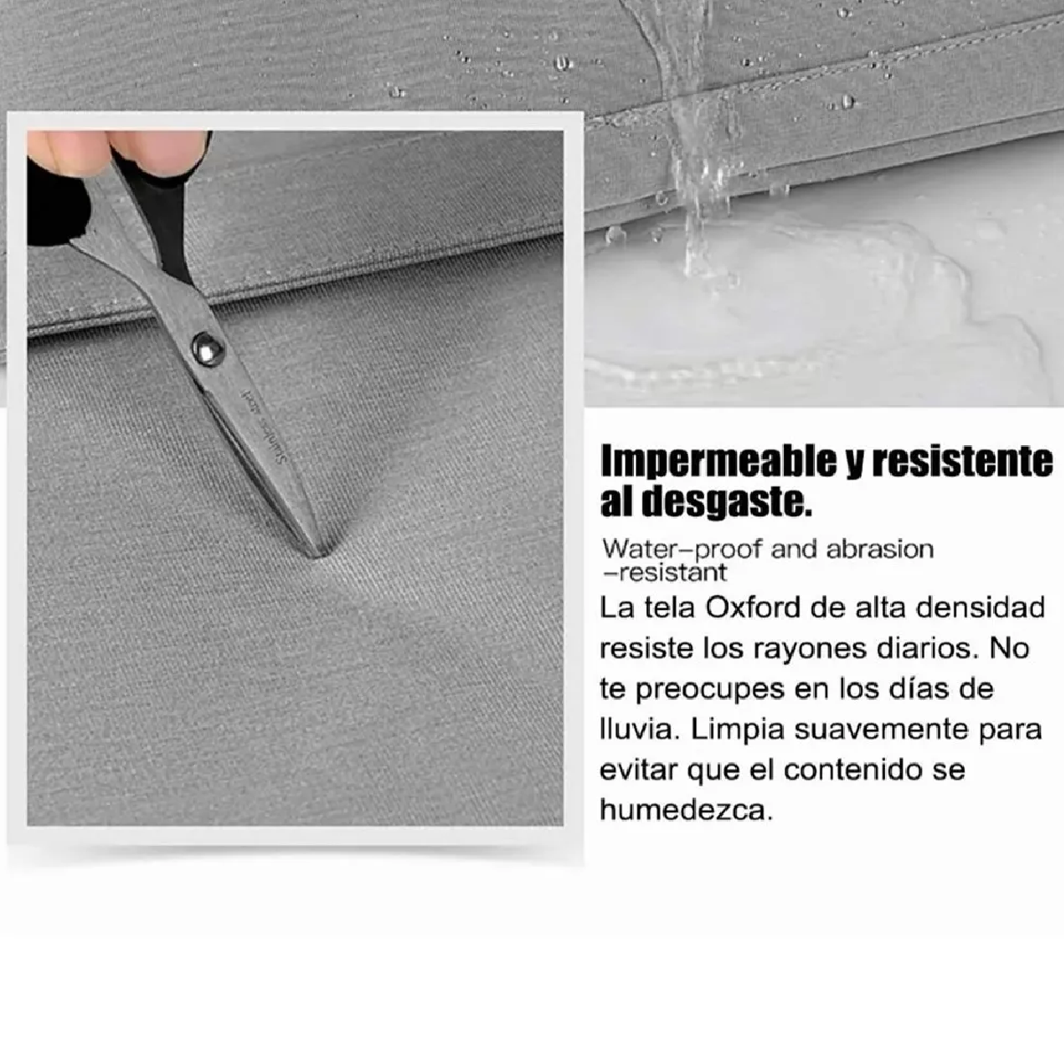 Bolsa Para Laptop 15.6 Pulgada Maletín Impermeable Portatil Gris