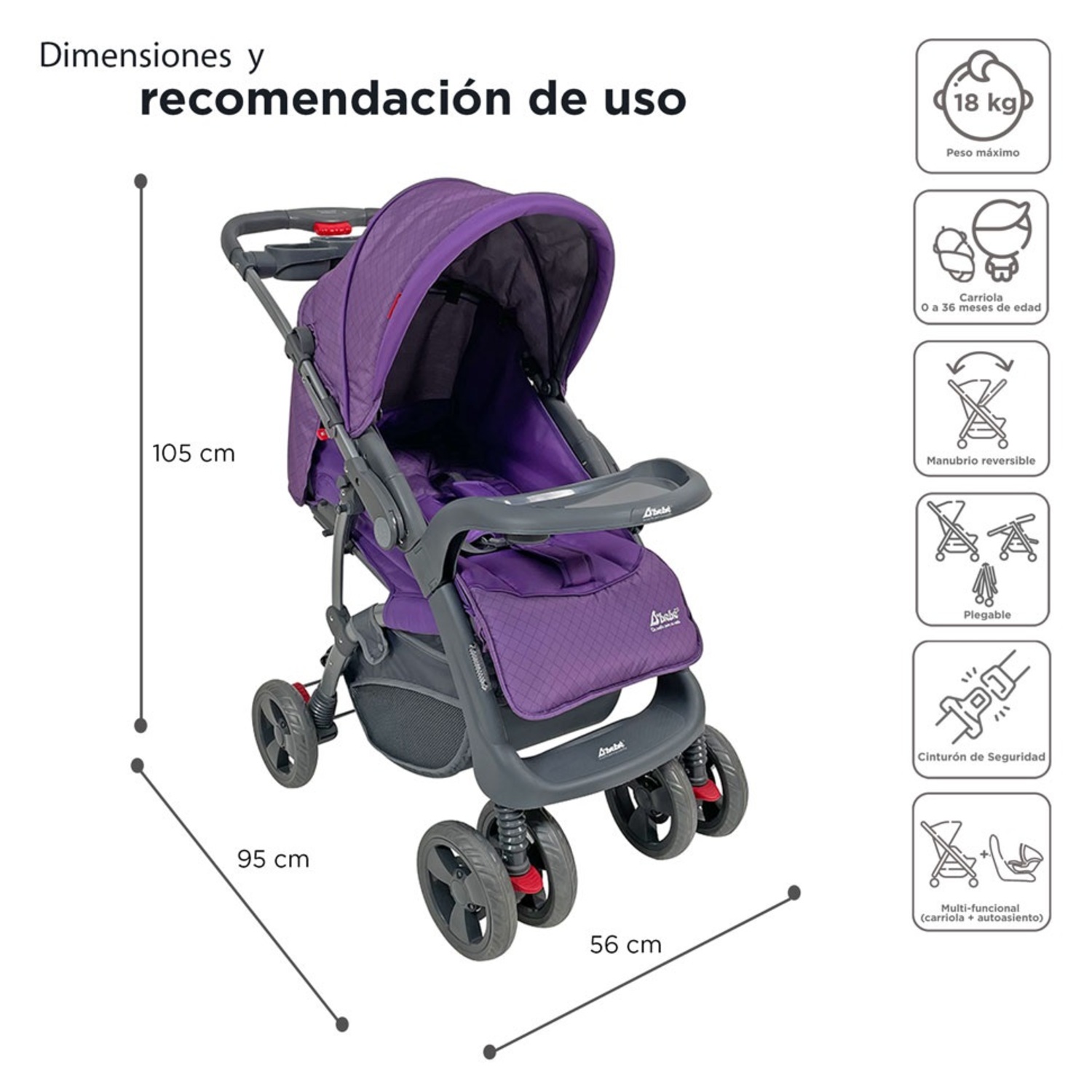 Carriola Travel System Aventura Khaki - D'bebé : Productos para bebé
