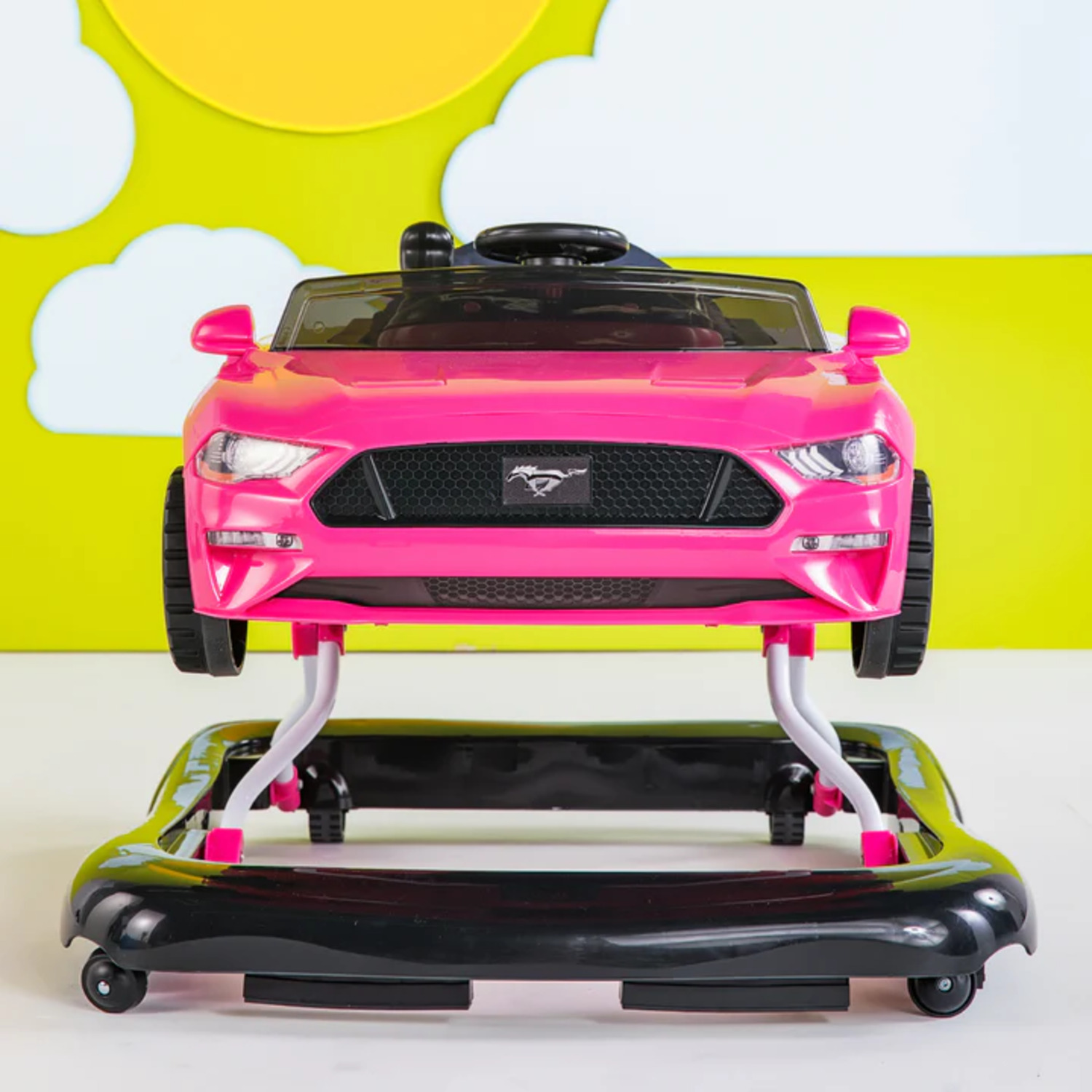 Andadera Andador Bright Starts Ford Mustang 4 En 1 Rosa
