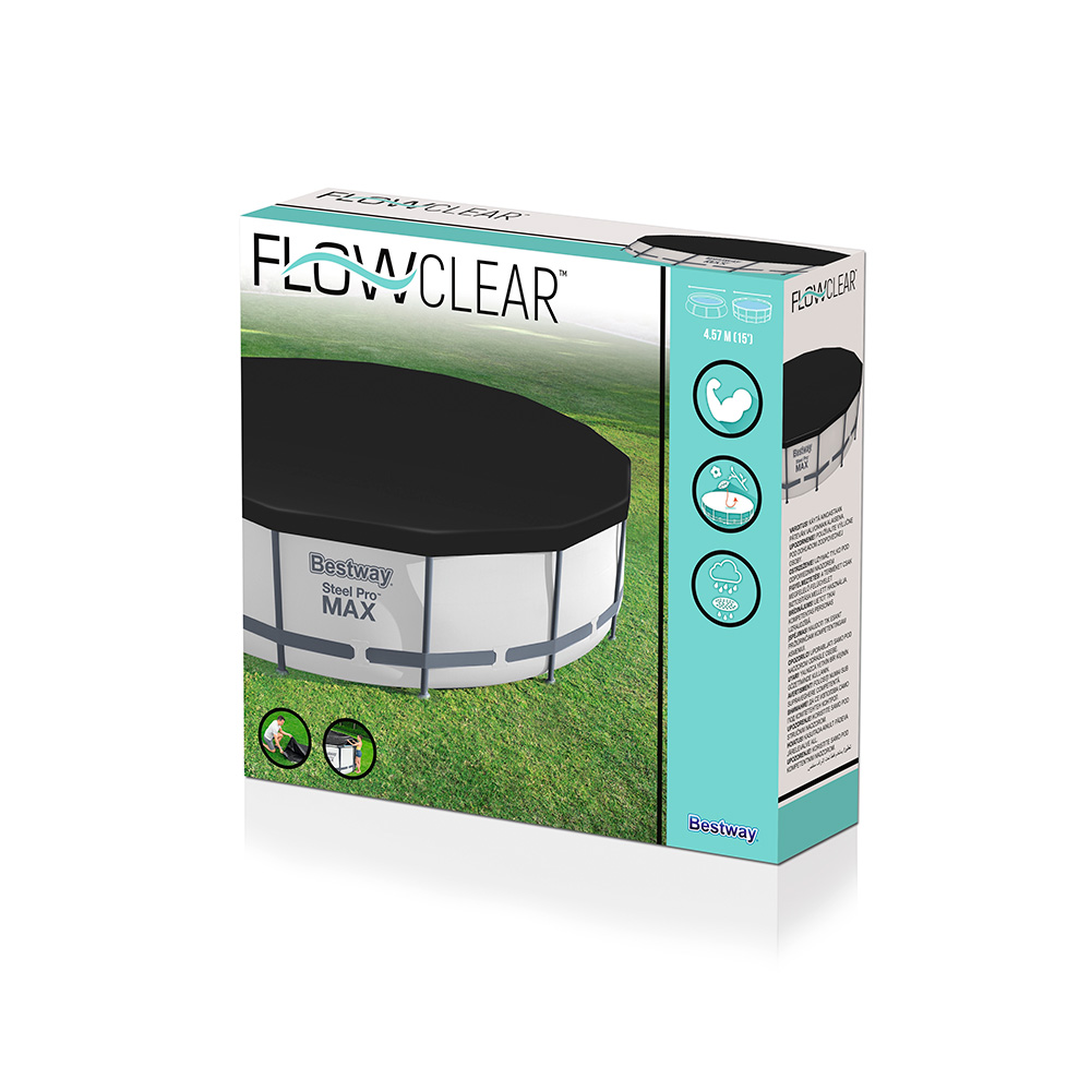 Cubierta De Alberca Circular 470 Cm Pvc Cobertor De Piscina