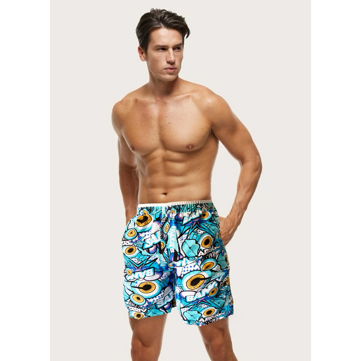 Conjunto 2 Pza Short De Verano Hombre Y Mujer Traje De Baño D23