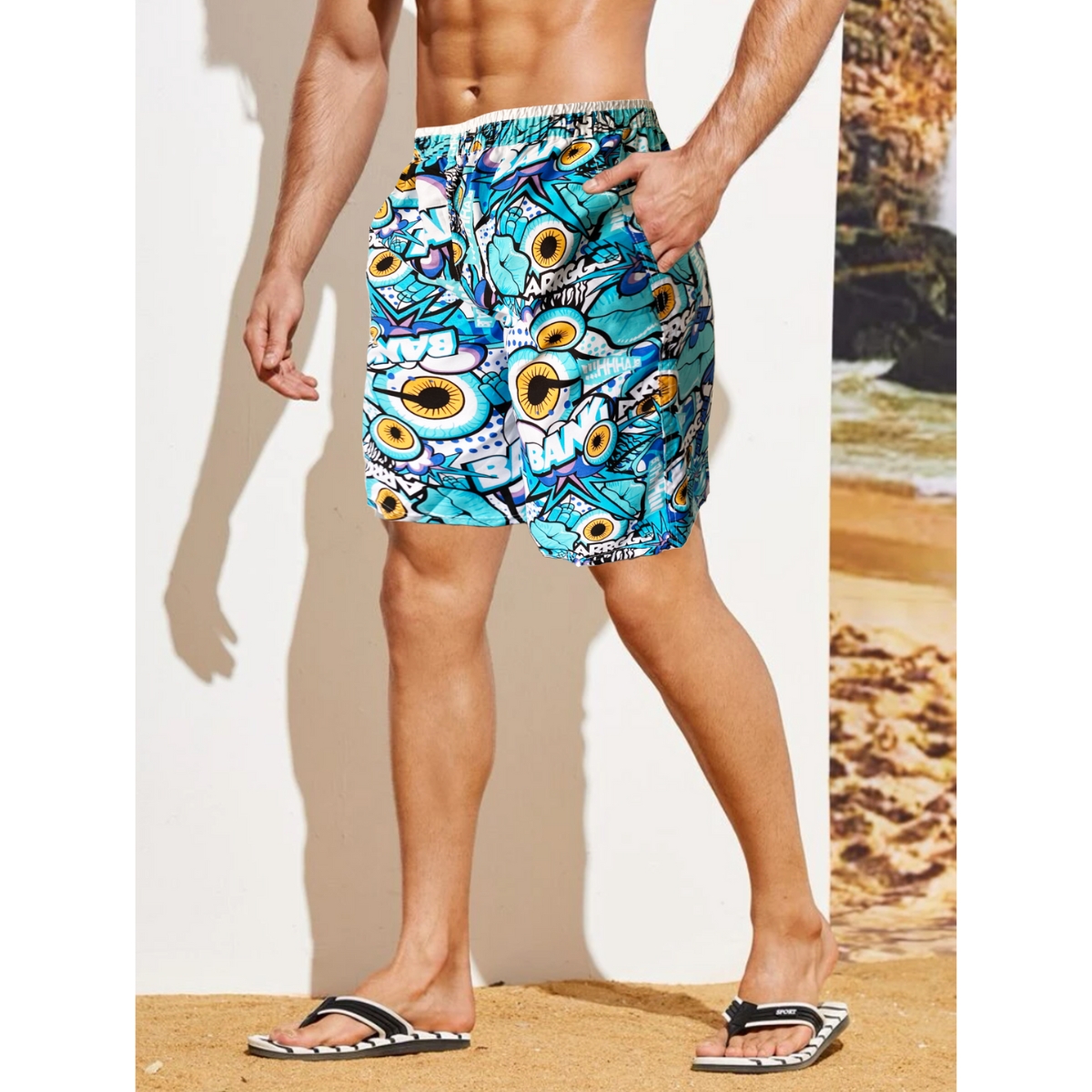 Conjunto 2 Pza Short De Verano Hombre Y Mujer Traje De Baño D23