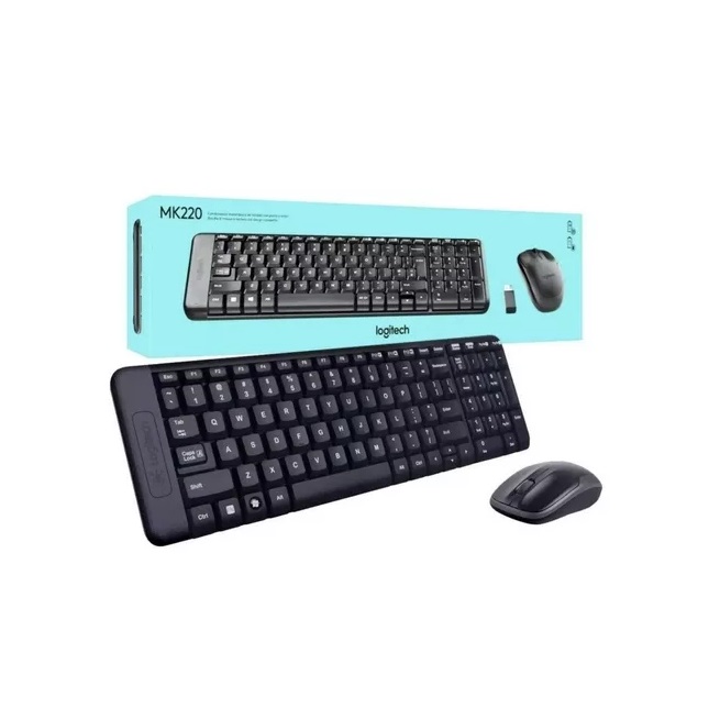 Kit Teclado Y Mouse Inalámbrico Logitech Mk220