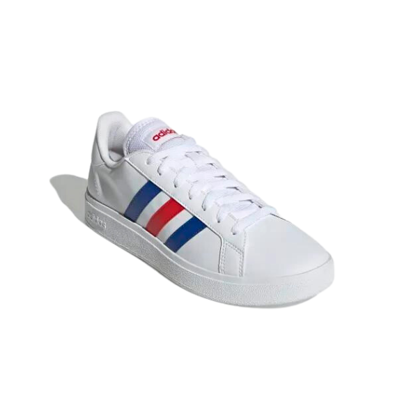 Tenis adidas discount blancos con azul