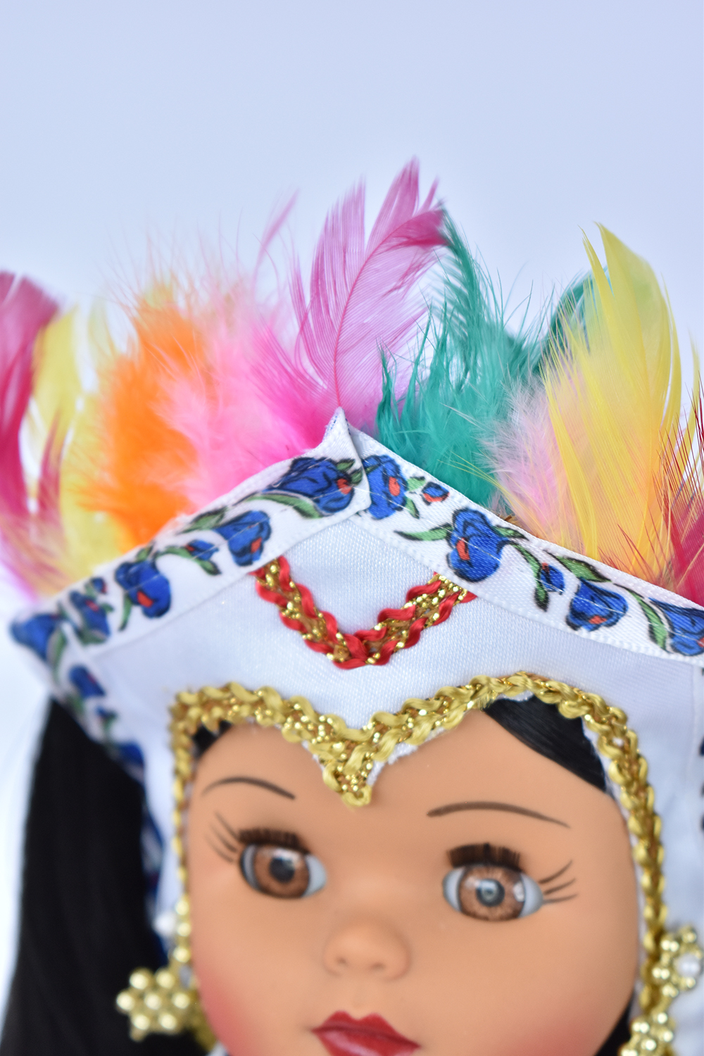 Eulalia Colecciones- Muñeca Mexicana Modelo Princesa Maya.  Pieza de colección de 38 cm. Hecha a Mano. Creación Original, variedad de colores en telas, detalles y accesorios.
