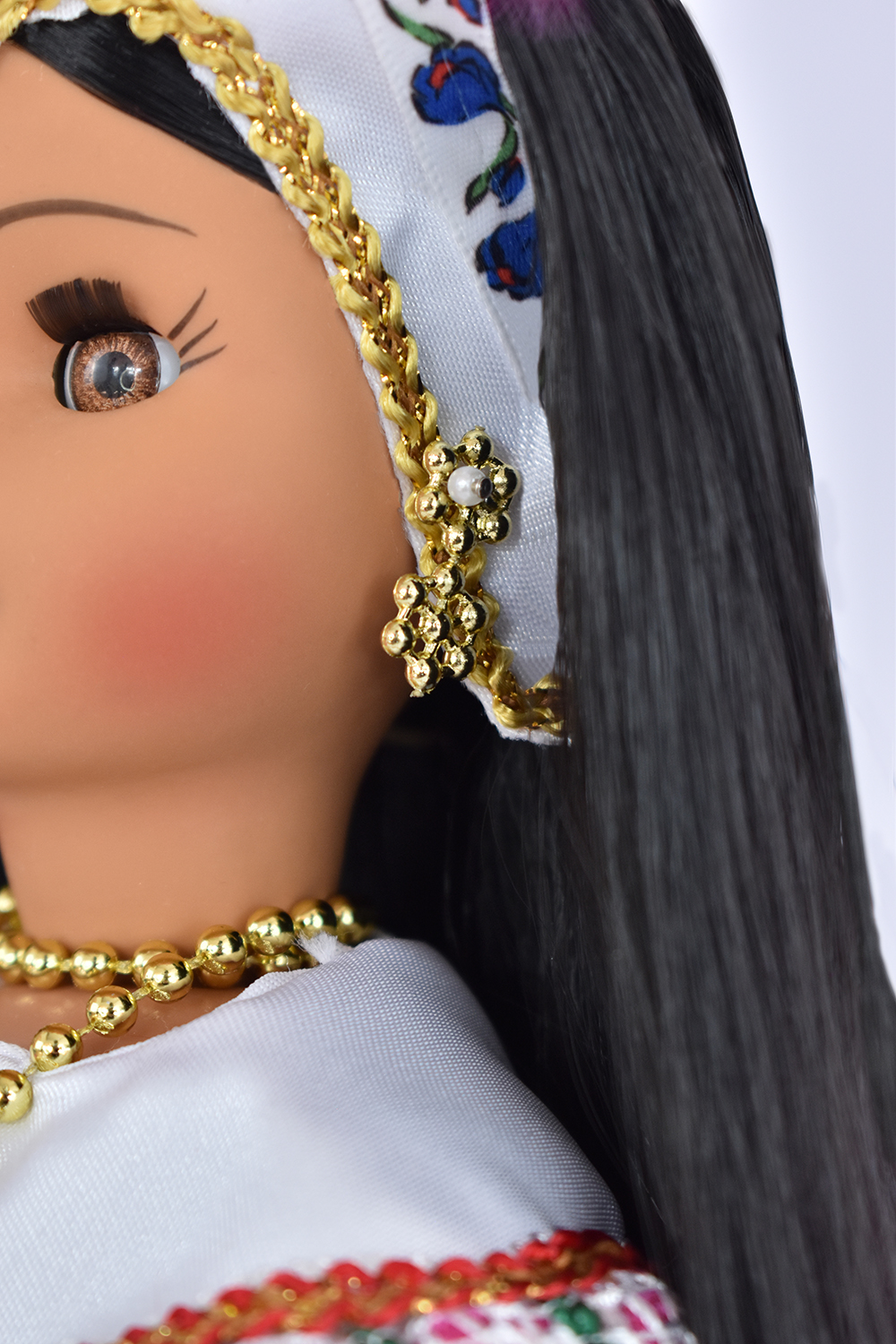 Eulalia Colecciones- Muñeca Mexicana Modelo Princesa Maya.  Pieza de colección de 38 cm. Hecha a Mano. Creación Original, variedad de colores en telas, detalles y accesorios.