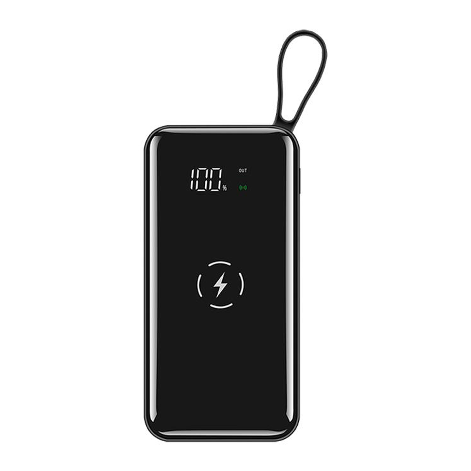 Cargador Inalámbrico Buen Diseño MXCRI-001-28 30000mAh 4 en 1 Negro Fácil Transportación Salida Qi inalámbrica 1xUSB 1,0 2xUSB 2,0 Entrada Cable USB incluido, Qi CristalPro