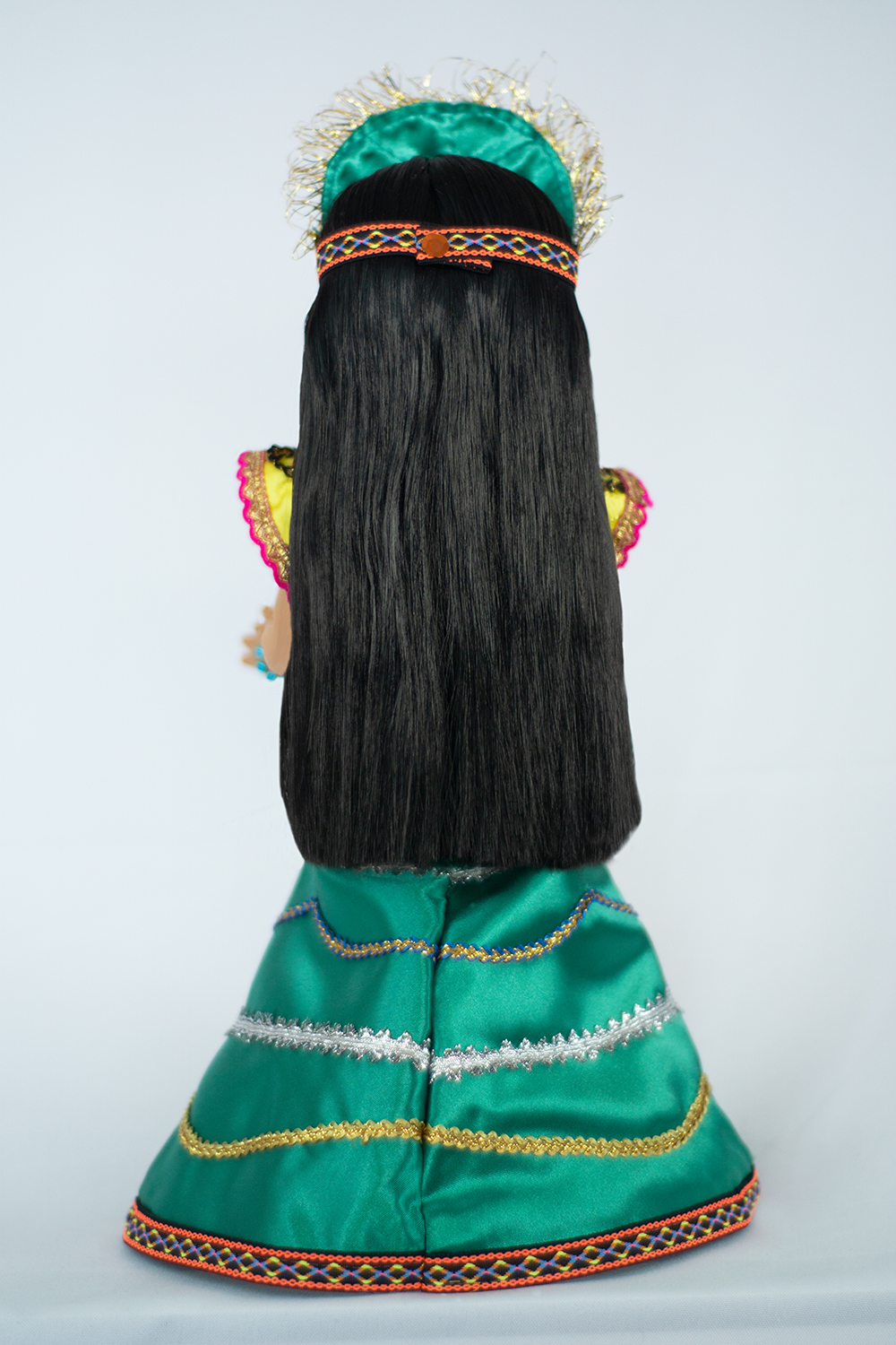 Eulalia Colecciones- Muñeca Mexicana Modelo Princesa Xcaret.  Pieza de colección de 38 cm. Hecha a Mano. Creación Original, variedad de colores en telas, detalles y accesorios .
