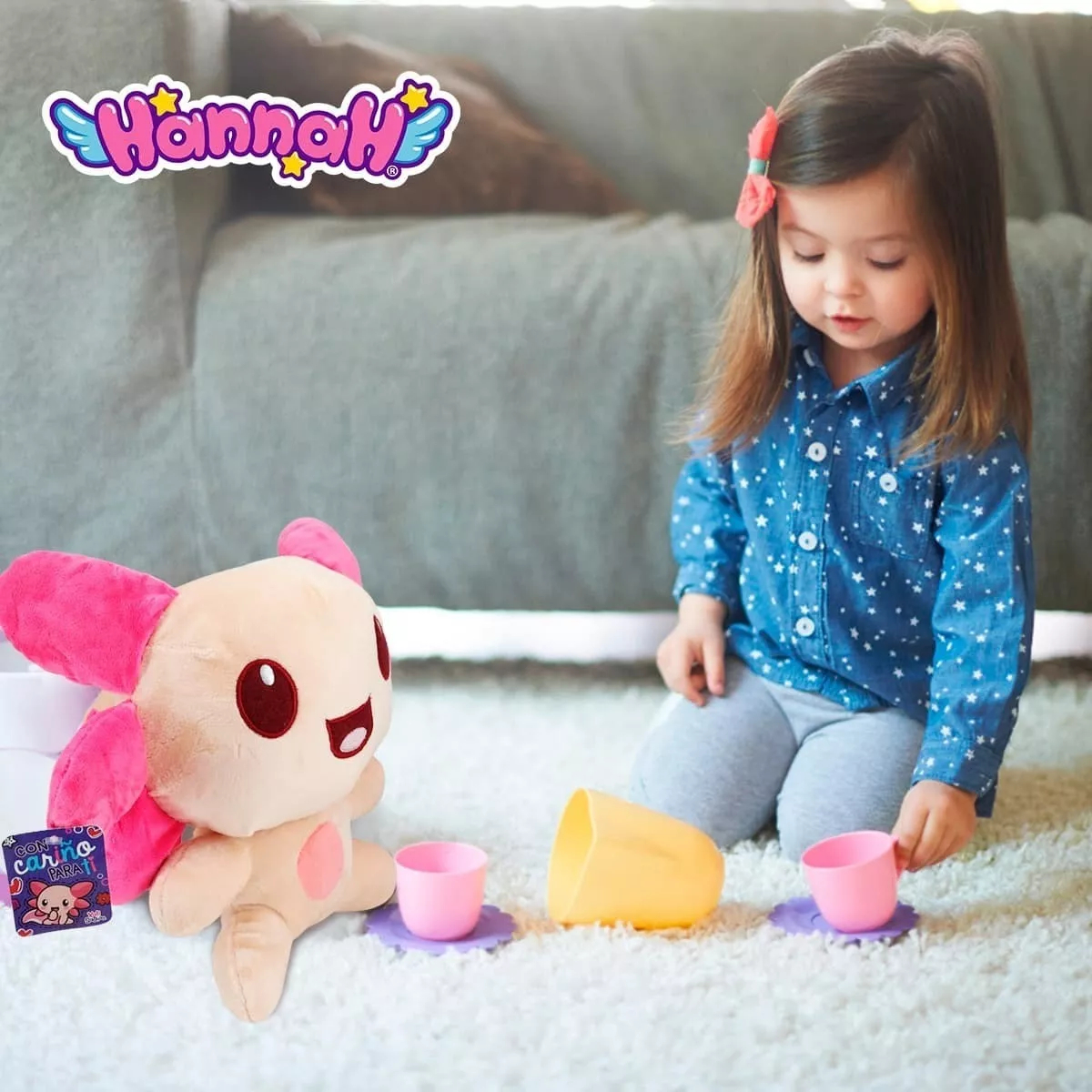 Ajolote Xoli Peluche Axolotl Original Hannah La Sirena