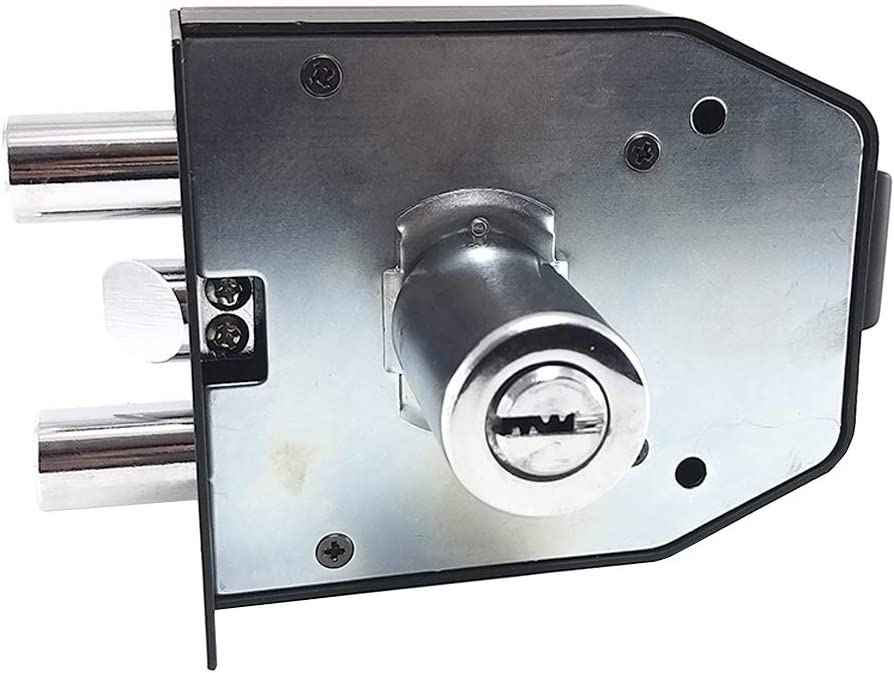 CERRADURA DE SOBREPONER ALTA SEGURIDAD MOD. AS-2000 ANE NEGRA