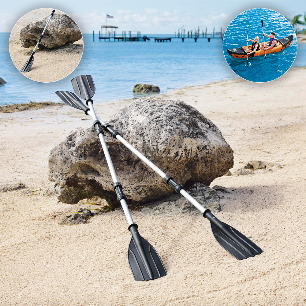 Remos Para Bote Lancha Kayac Multifuncional Aluminio 145 Cm