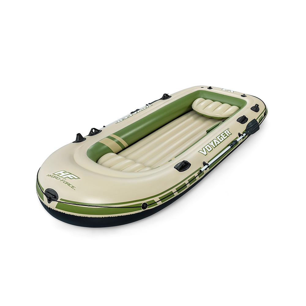 Bote Inflable Lancha Balsa Voyager X4 Con Remos 4 Personas