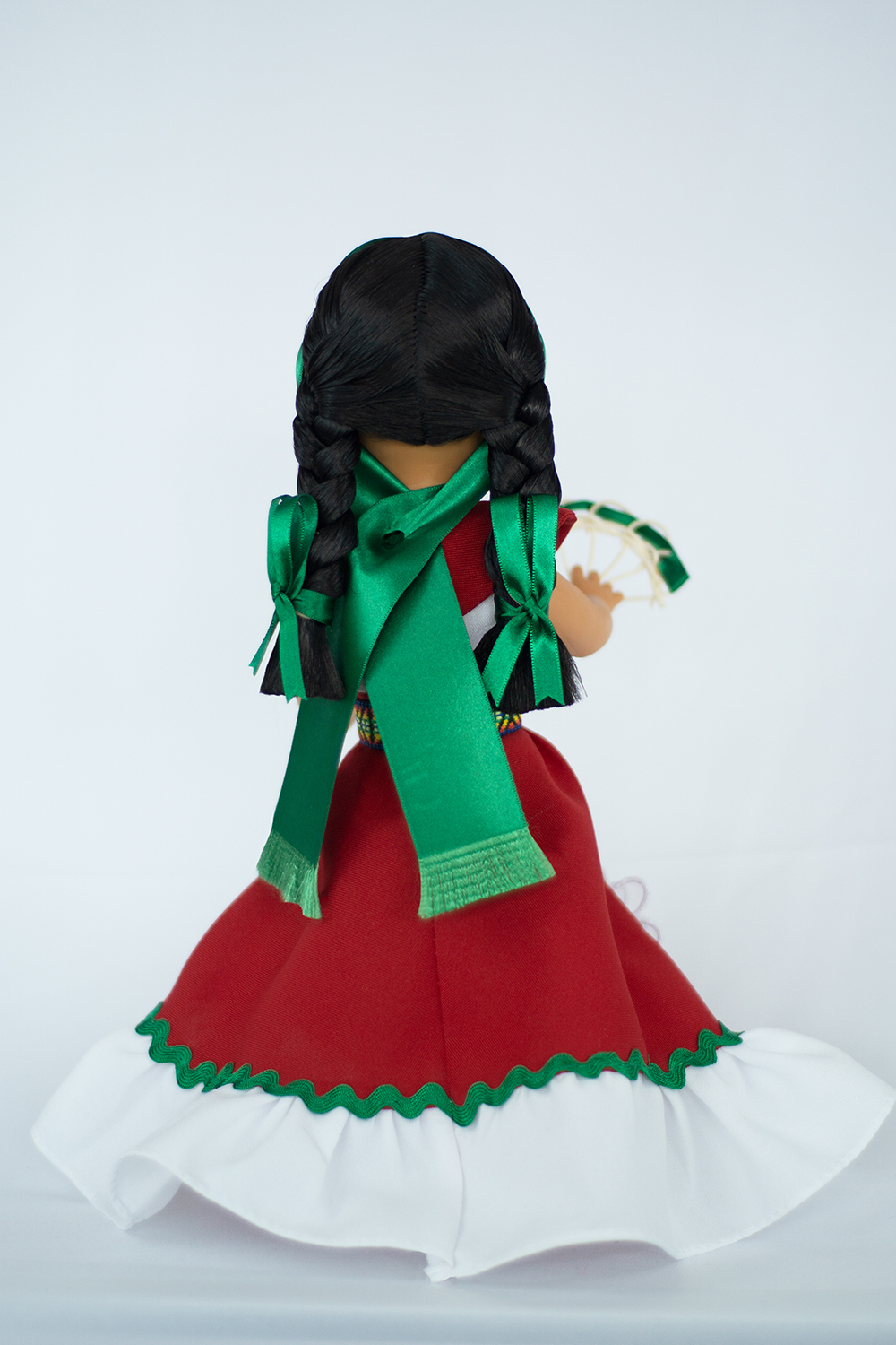 Eulalia Colecciones- Muñeca Mexicana Modelo Baja California.  pieza de colección de 34 cm. Hecha a Mano. Accesorios varios colores. 