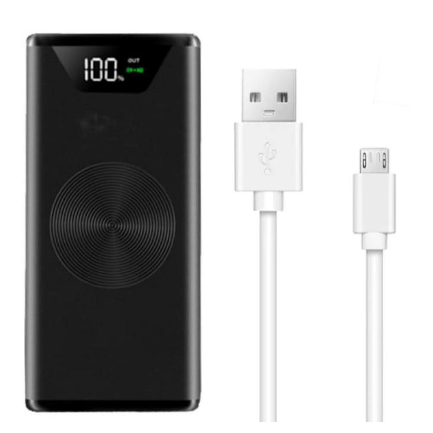 Wireless Power Bank para Viajes MXQVT-003-2 30000mA Rosa Salida Qi inalámbrica 1xUSB 3,0 1xUSB 1,0 Entrada Cable USB incluido, Qi Vectra
