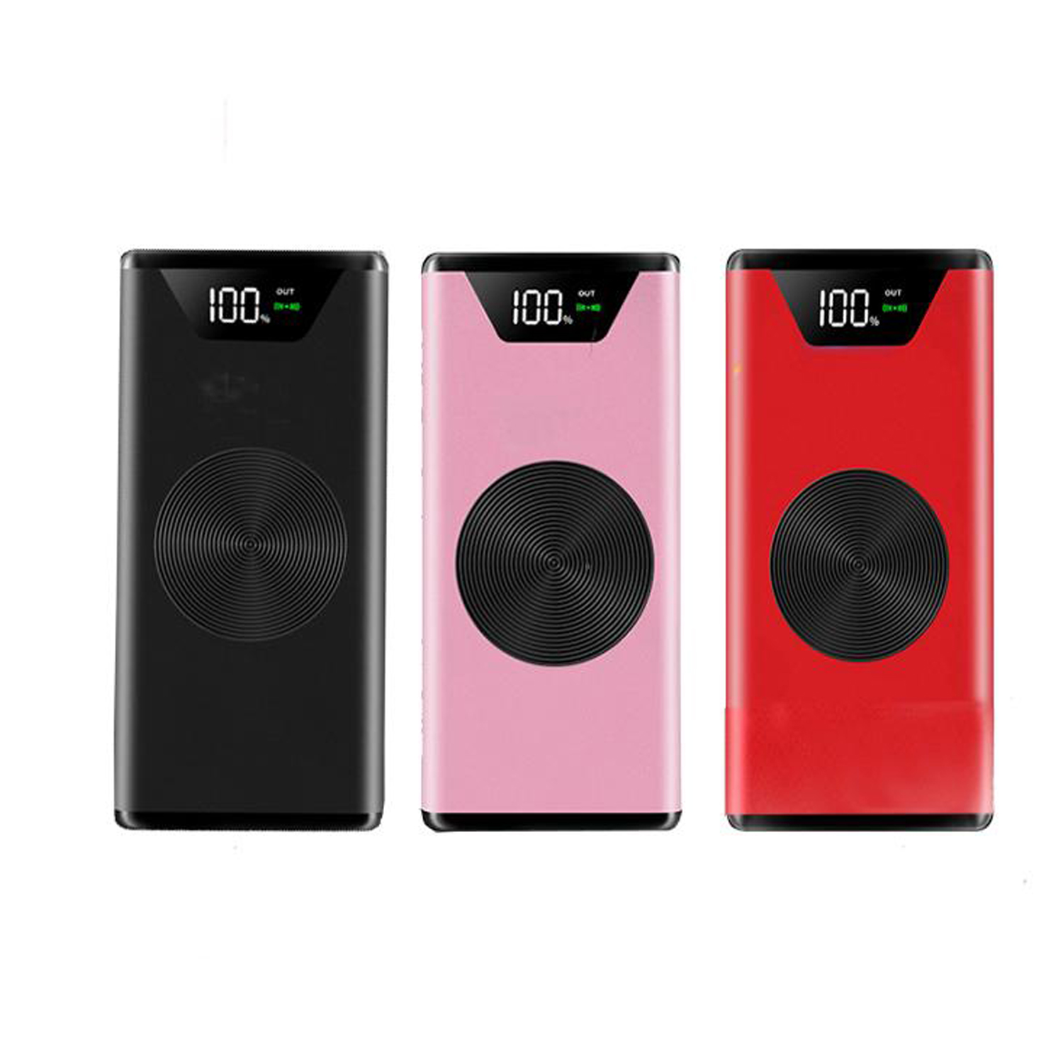 Cargador Inalámbrico Qi Vectra MXQVT-003-3 30000mA Rosa Salida Qi inalámbrica 1xUSB 3,0 1xUSB 1,0 Entrada Cable USB incluido, Qi Vectra
