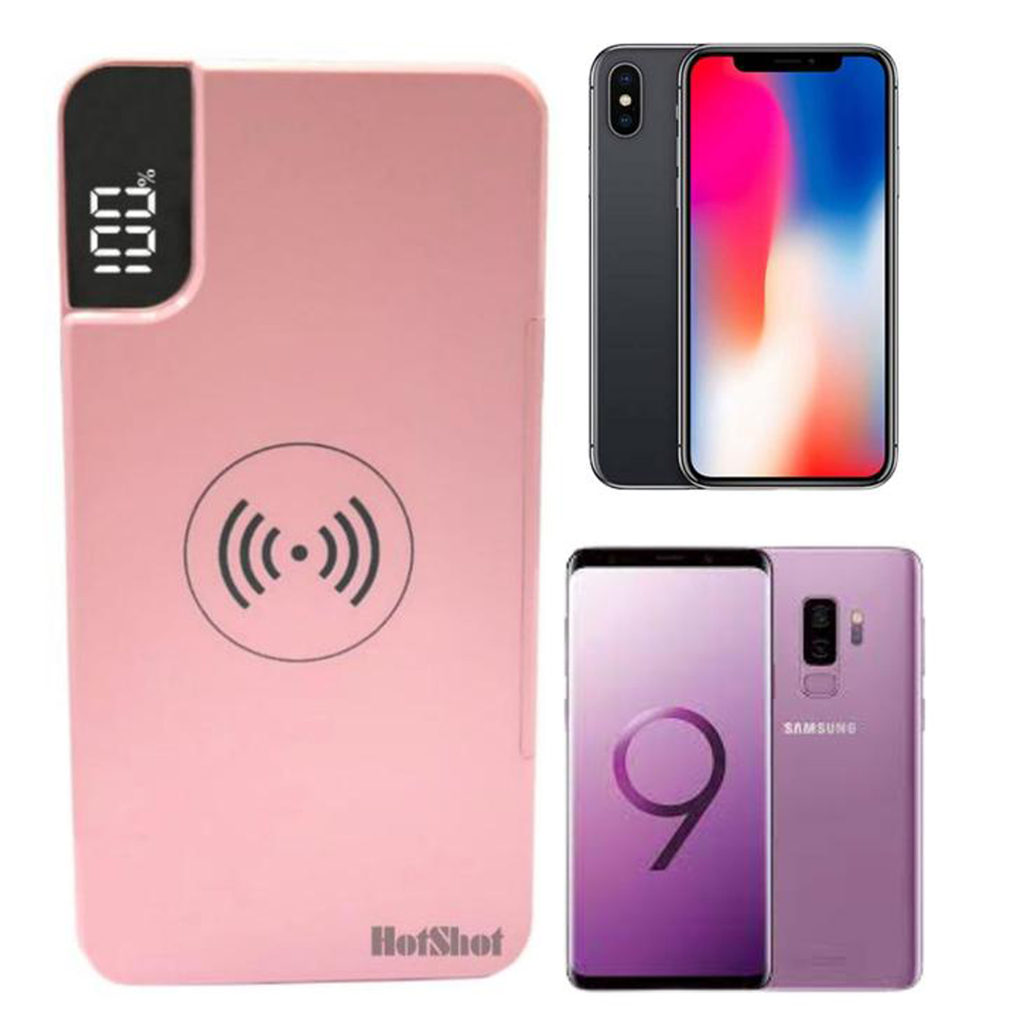 Cargador Qi Inalámbrico Qi Vintage MXQIV-004-4 30000mA Azul Salida Qi inalámbrica 1xUSB 3,0 1xUSB 1,0 Entrada Cable USB incluido, Qi Vintage