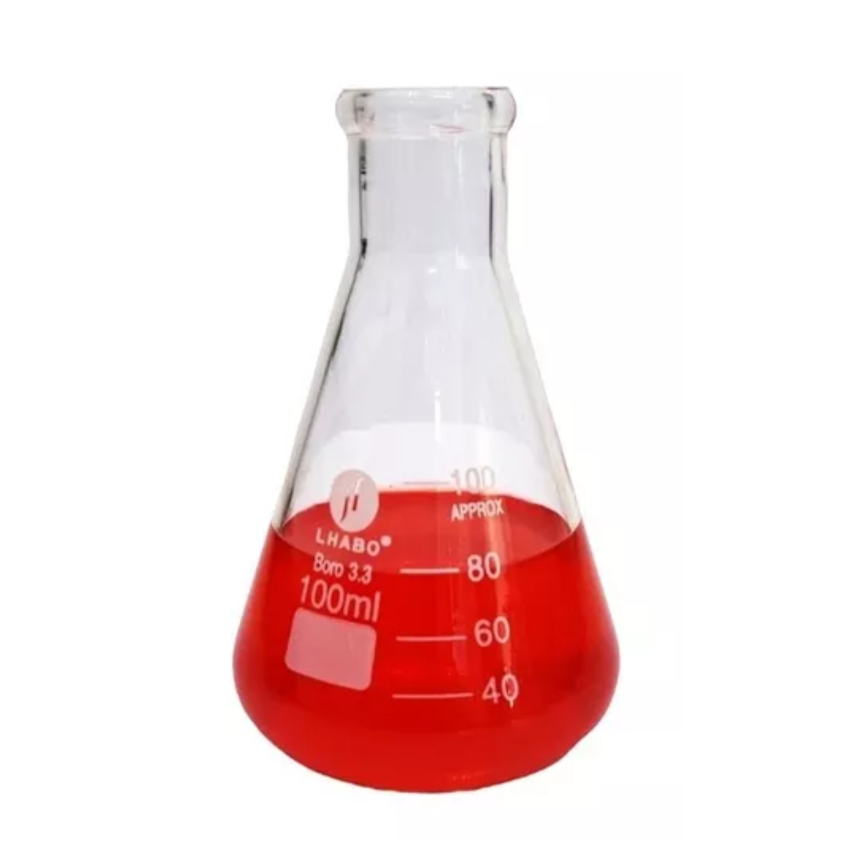 Matraz Erlenmeyer 100 Ml Vidrio Jf Lhabo