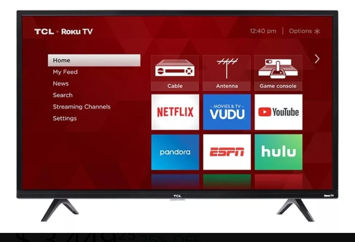 TCL 32" Smart Tv Roku 720p