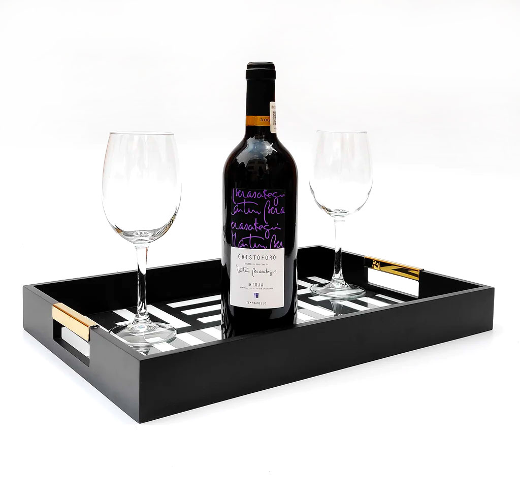 Juego de Copas con Vino Rioja Cristoforo