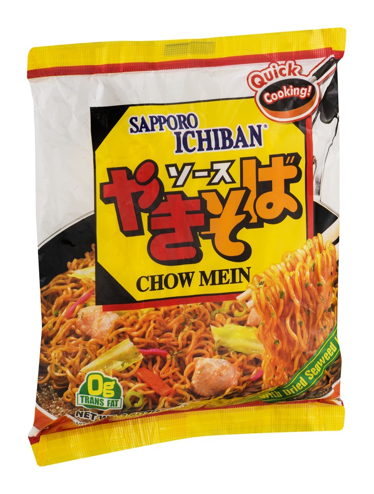 Sopa instantanea Yakisoba -  Chow Mein Instantaneo - Bolsa de 102 G. 