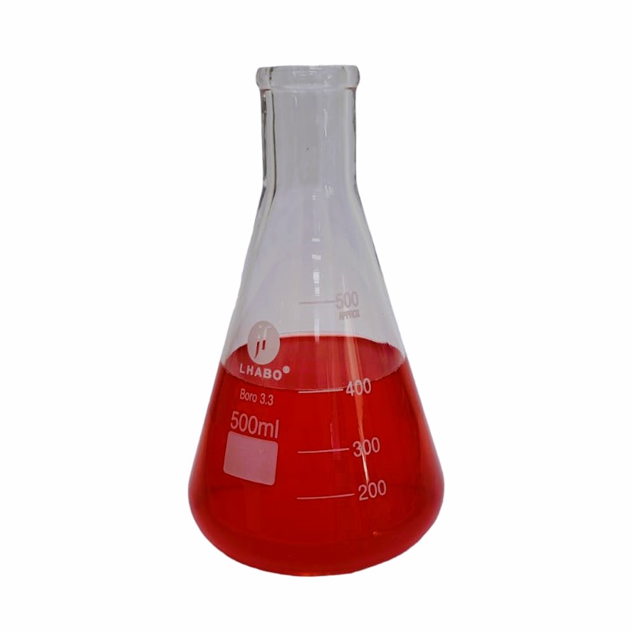 Matraz Erlenmeyer 500 Ml Vidrio Jf Lhabo