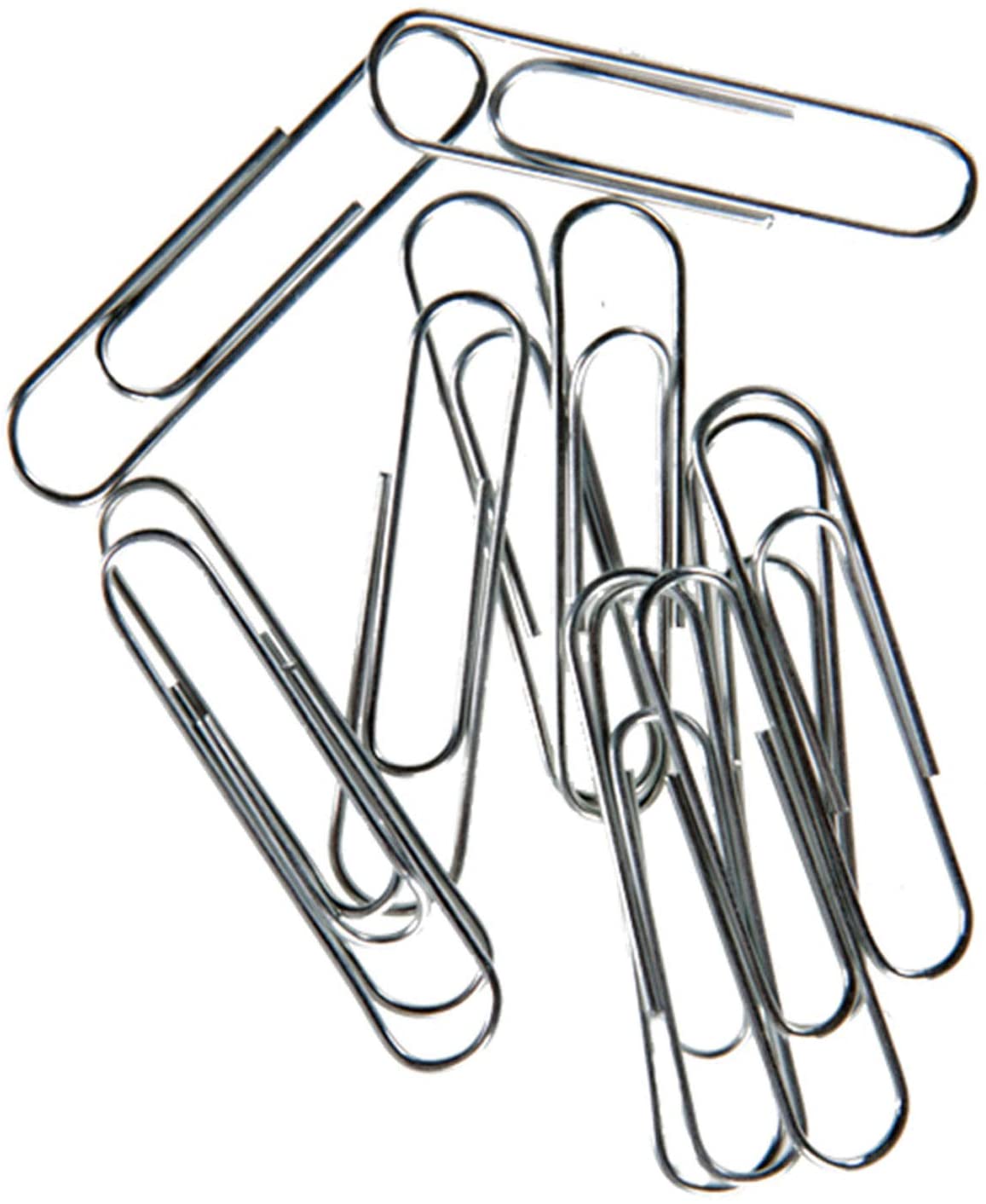 Caja de 100 Clips Metálicos Para Oficina Papeleria escuela, 28mm, Material Oficina, Clips De Papel Pequeños, No Manchan ni Arañan el Papel