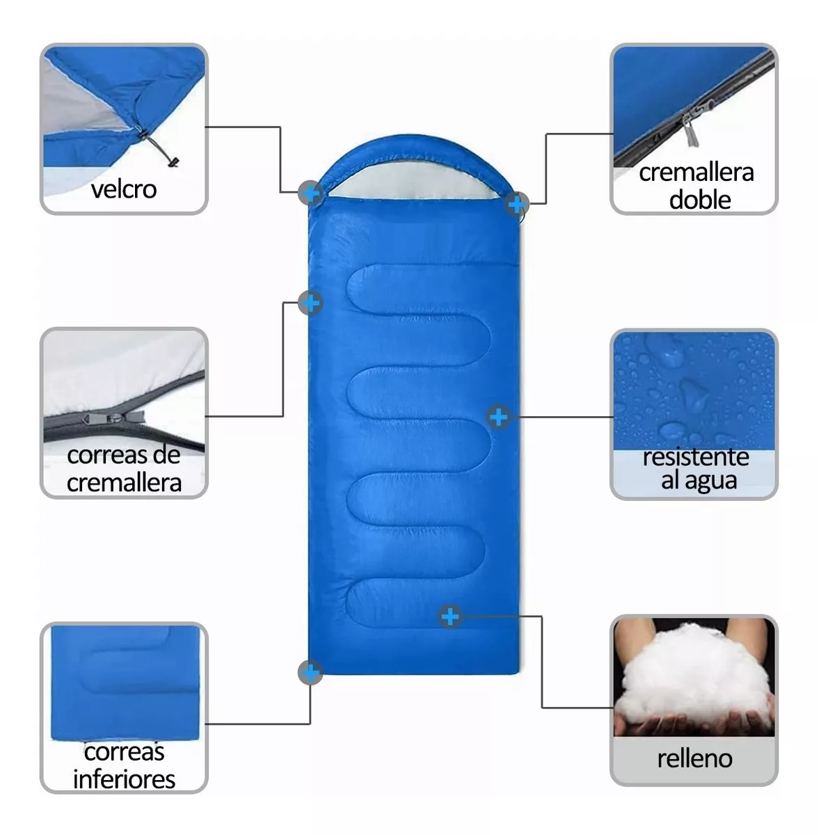Bolsa De Dormir Transformable Ligera Y Camping Sleeping Bag