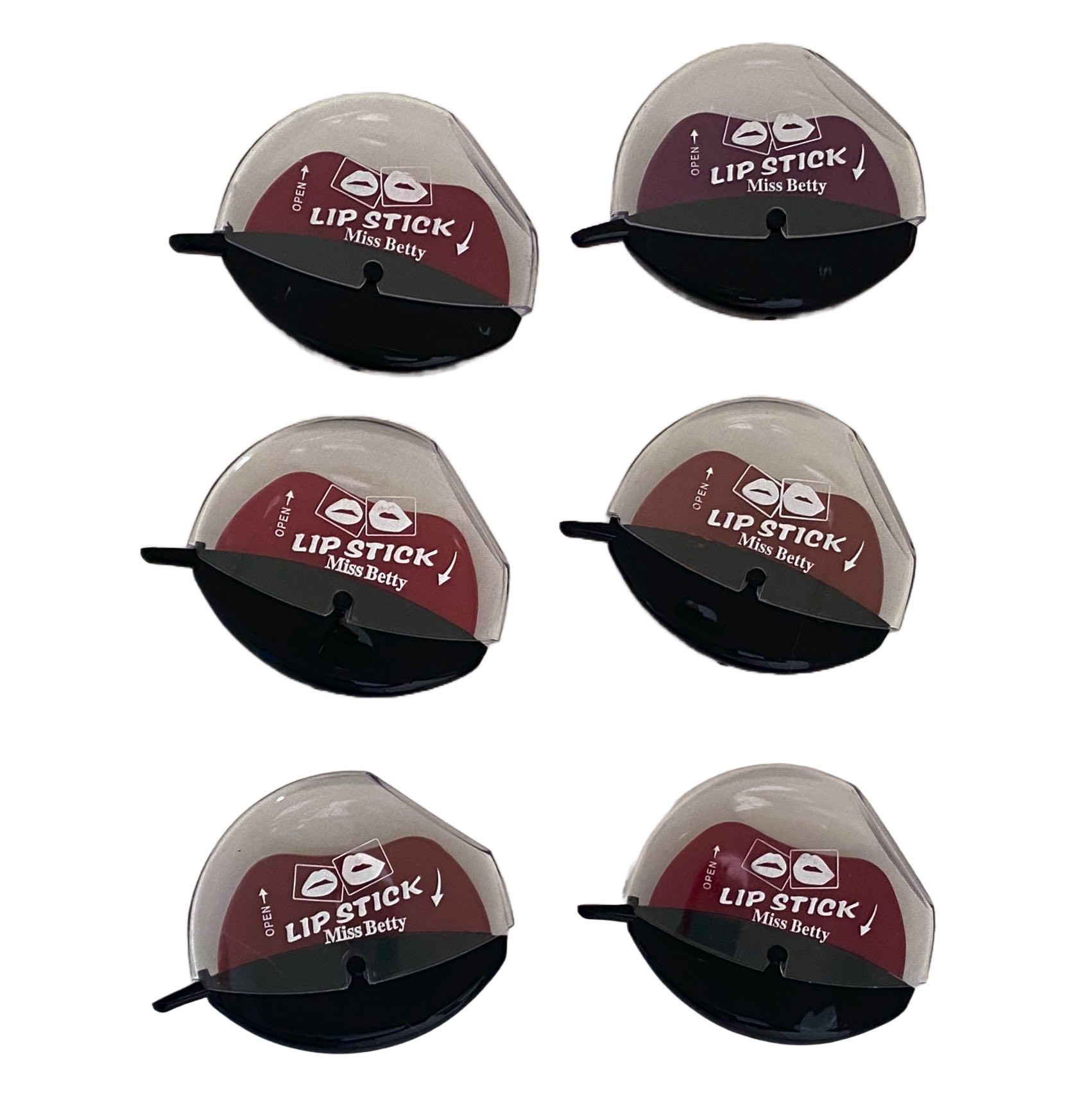 Caja De 12 Labiales Mágicos Lazy Lipstick Mate Con Forma De Labios