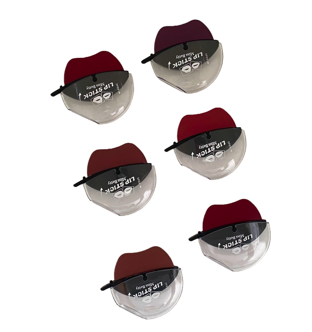 Caja De 12 Labiales Mágicos Lazy Lipstick Mate Con Forma De Labios