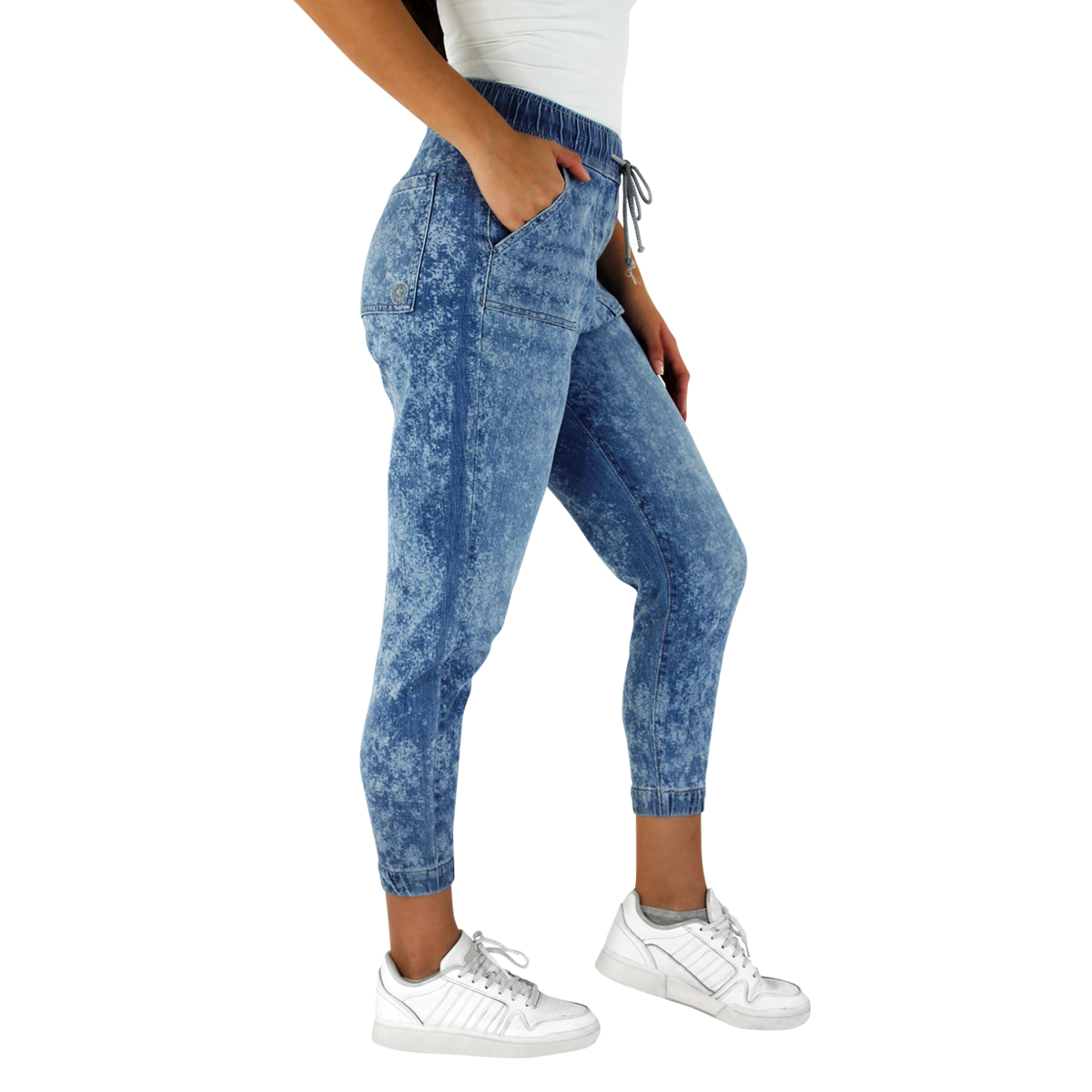 Jogger De Mezclilla Innermotion Azul Claro Estilo 1400 Para Mujer