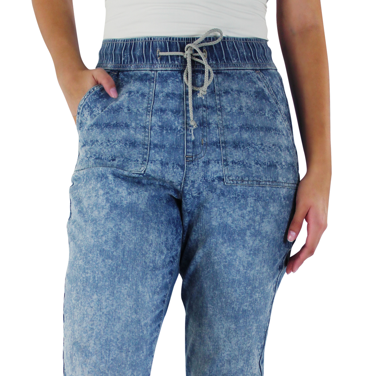 Jogger De Mezclilla Innermotion Azul Claro Estilo 1400 Para Mujer